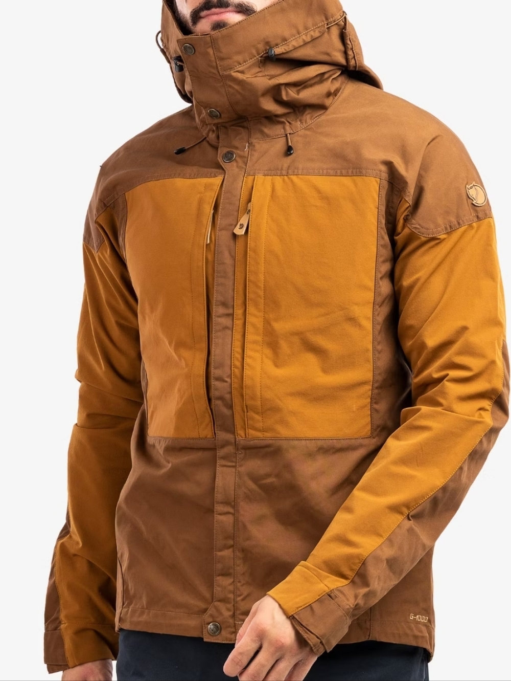 Fjallraven Keb Trekking Performance Jacket in Brown Chestnut Acorn